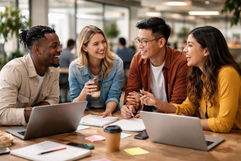 jeunes-professionnels-espace-coworking-moderne