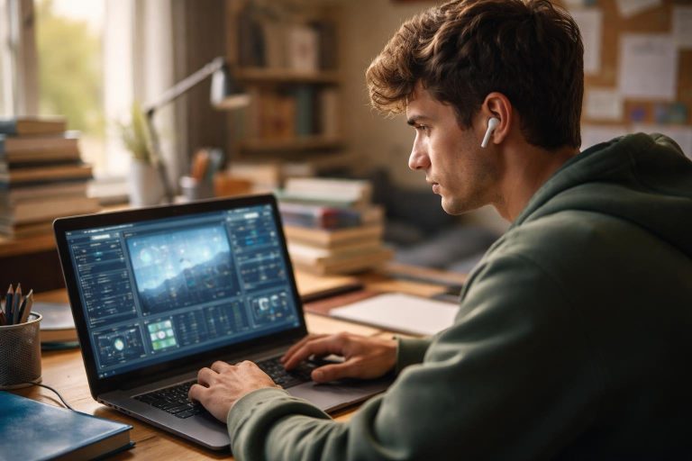 etudiant-ordinateur-chambre-livres