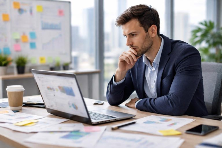 entrepreneur-bureau-notes-ville-fenetre